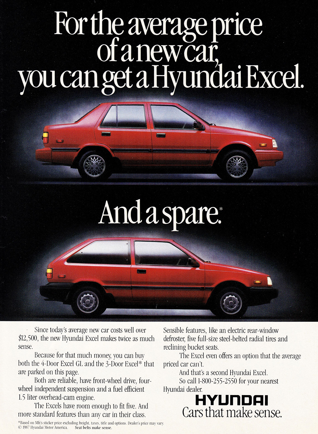 1987 Hyundai Excel Ad