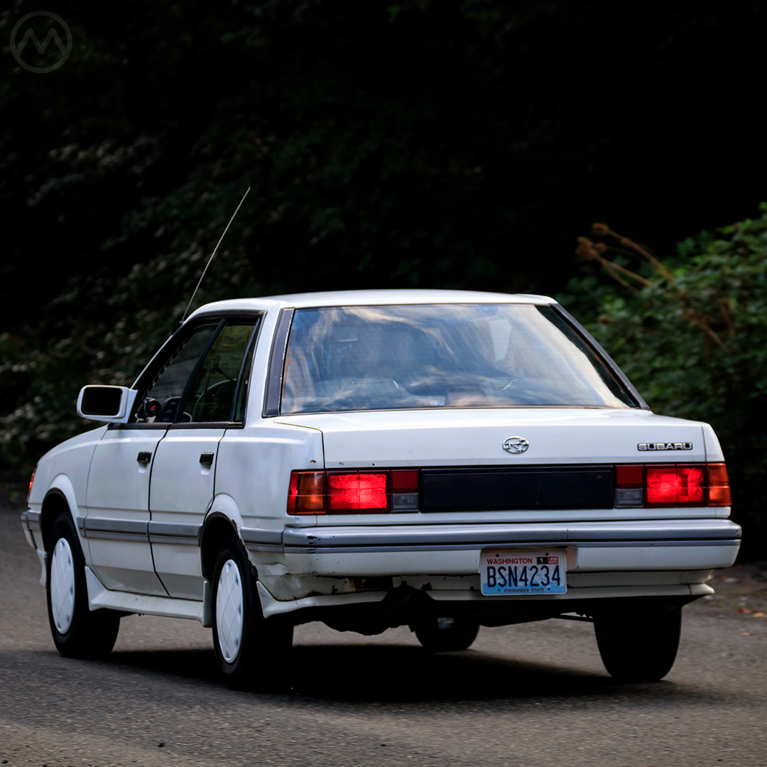 1987 Subaru Turbo RX Sedan Rear