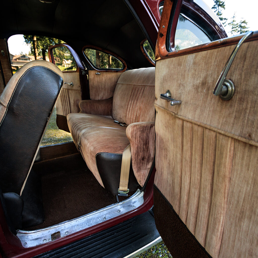 1935 Chrysler Airflow back seat